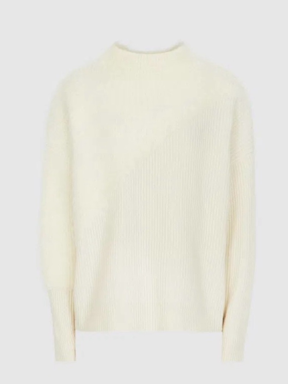NWT REISS PAOLA NEUTRAL HUE TEXTURED WOOL/CASHMERE JUMPER SWEATER SIZE L - Picture 12 of 14